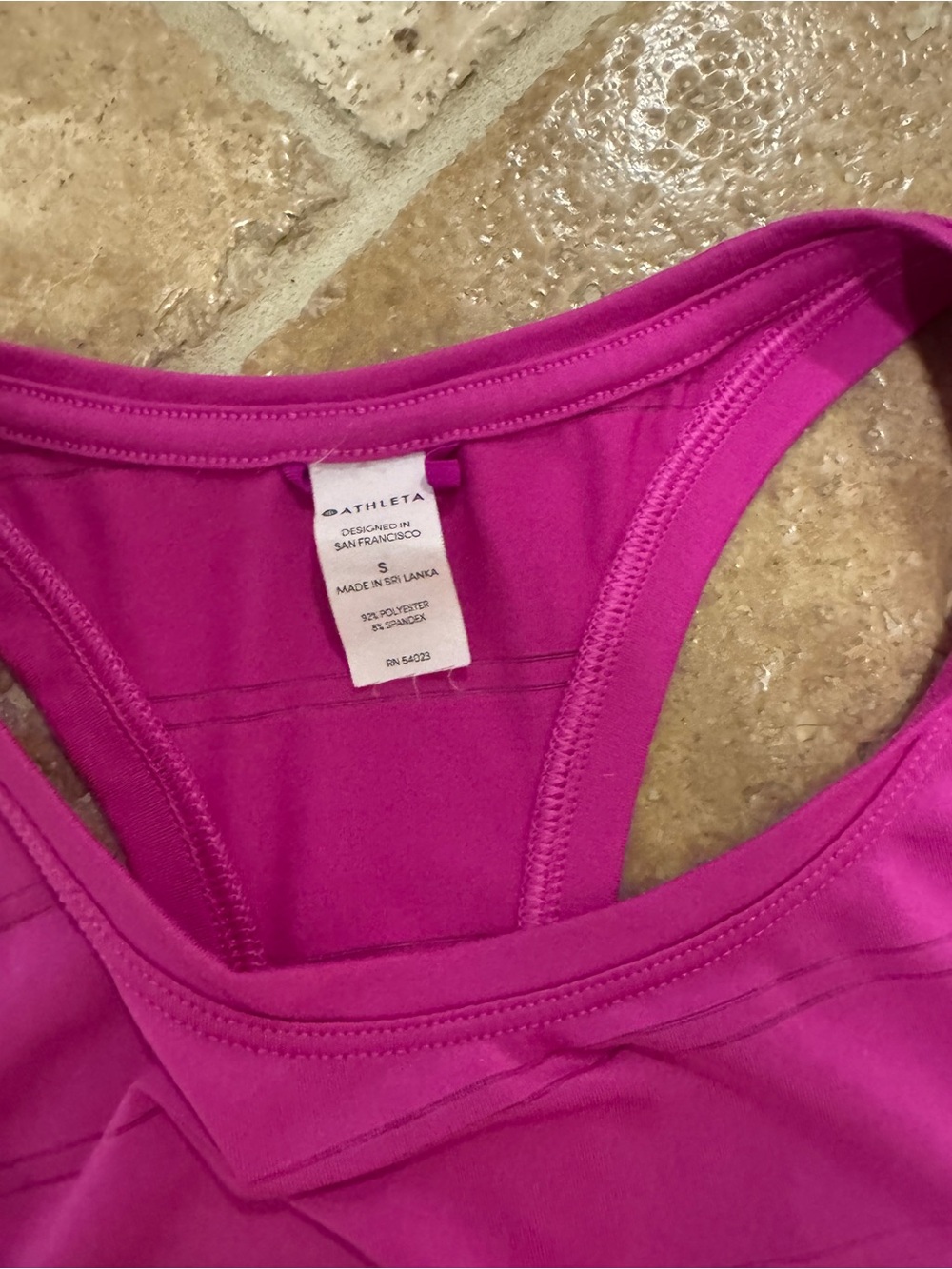 Athleta Magenta Racerback Performance Tank - Picture 2 of 3